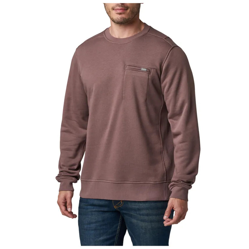 Fleece crew neck top
