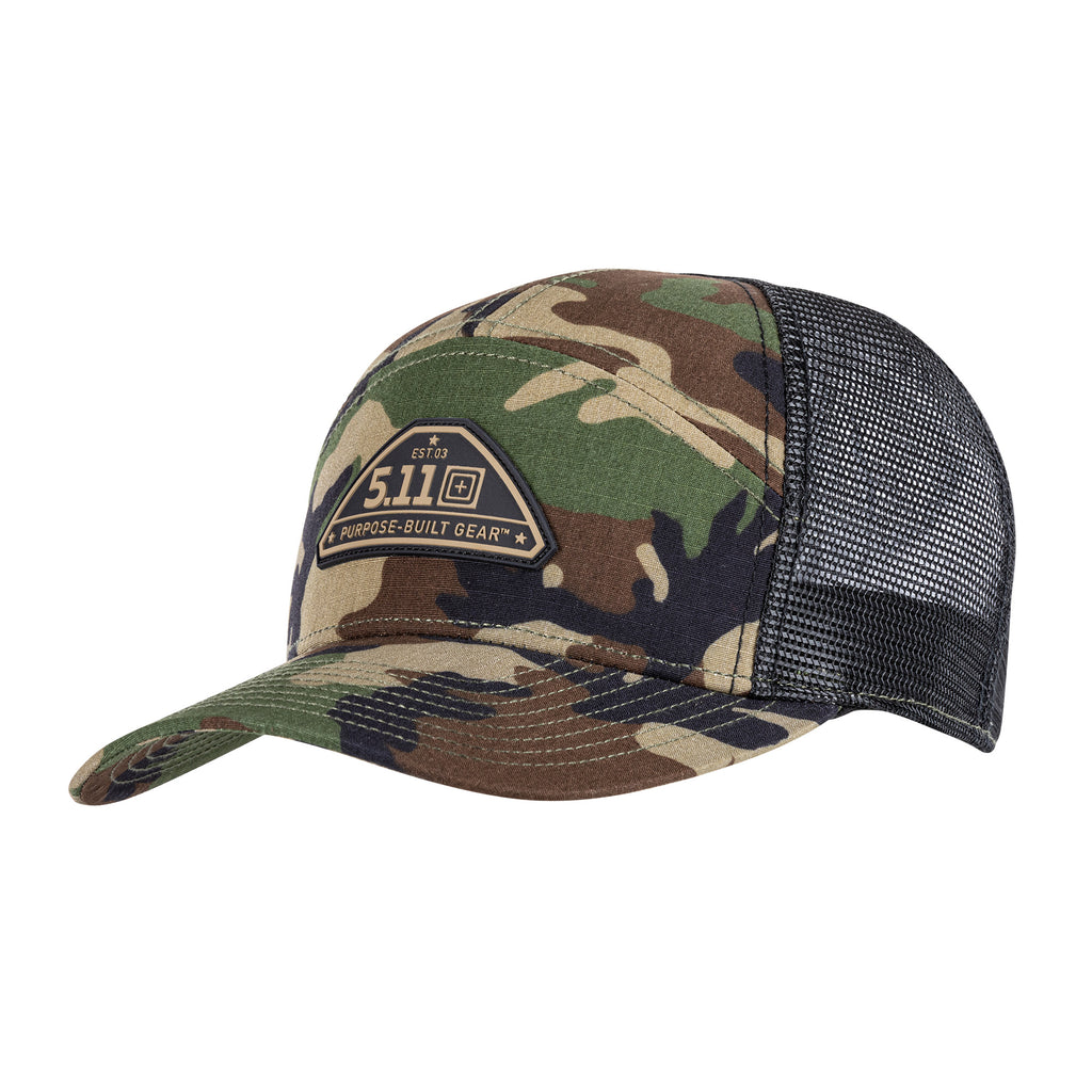 GORRA 5.11 - PBG WOODLAND 7 PANEL